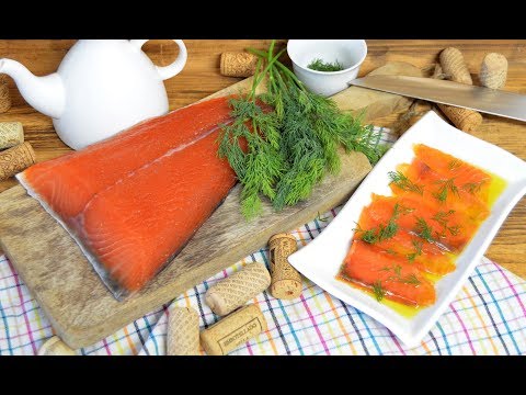 Aliñar salmon ahumado