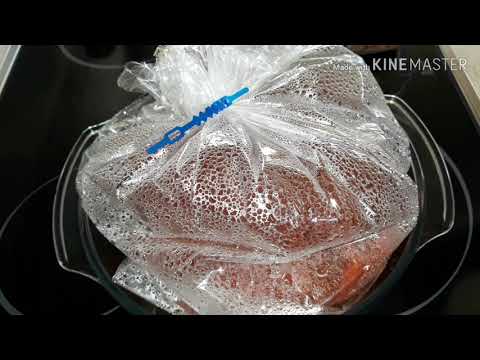 Asar pimientos en microondas con bolsa
