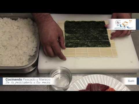 Como preparar alga nori para sushi