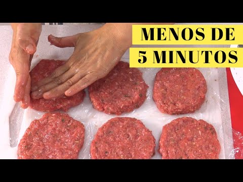 Como preparar carne picada para hamburguesa