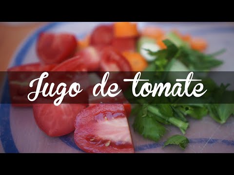 Como preparar jugo de tomate para subir las defensas