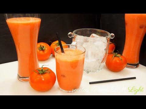 Como preparar un zumo de tomate
