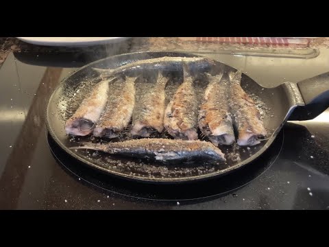 Plancha para asar sardinas